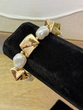 Geometric Pearl Bracelet