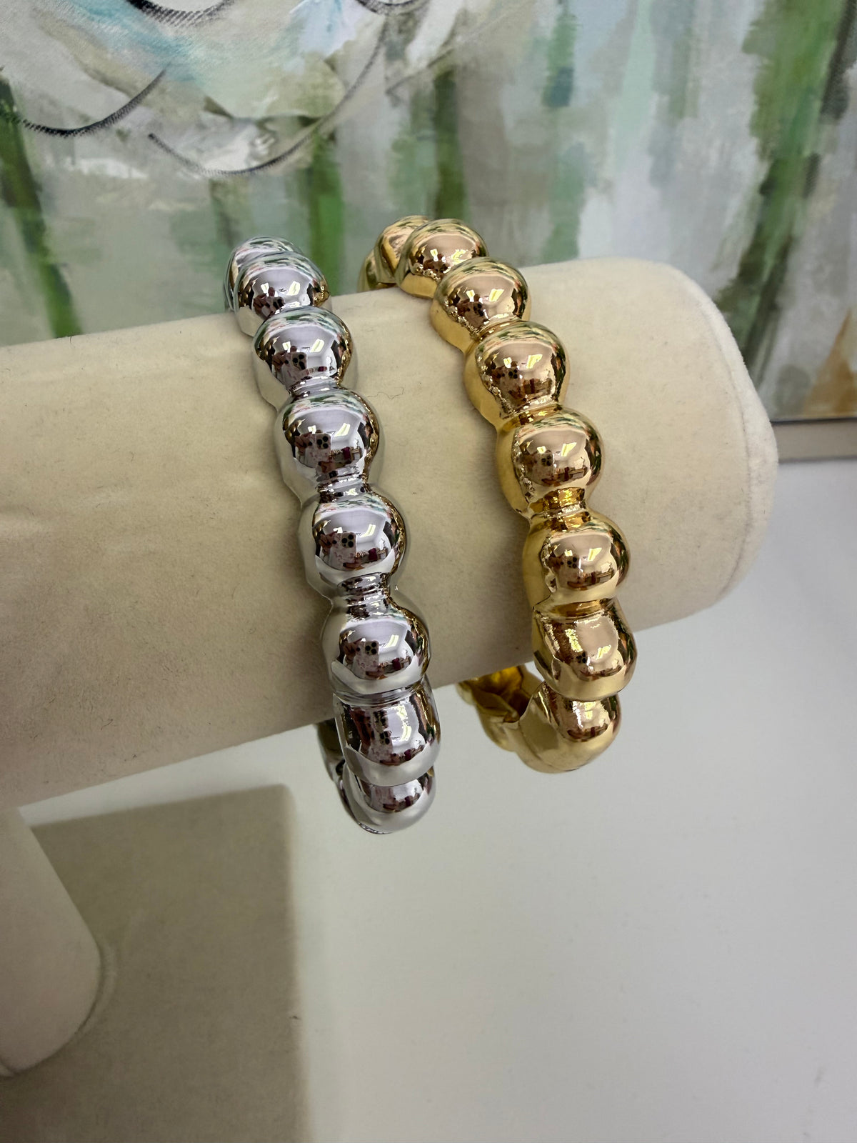 The Beaded Hinged Bracelet