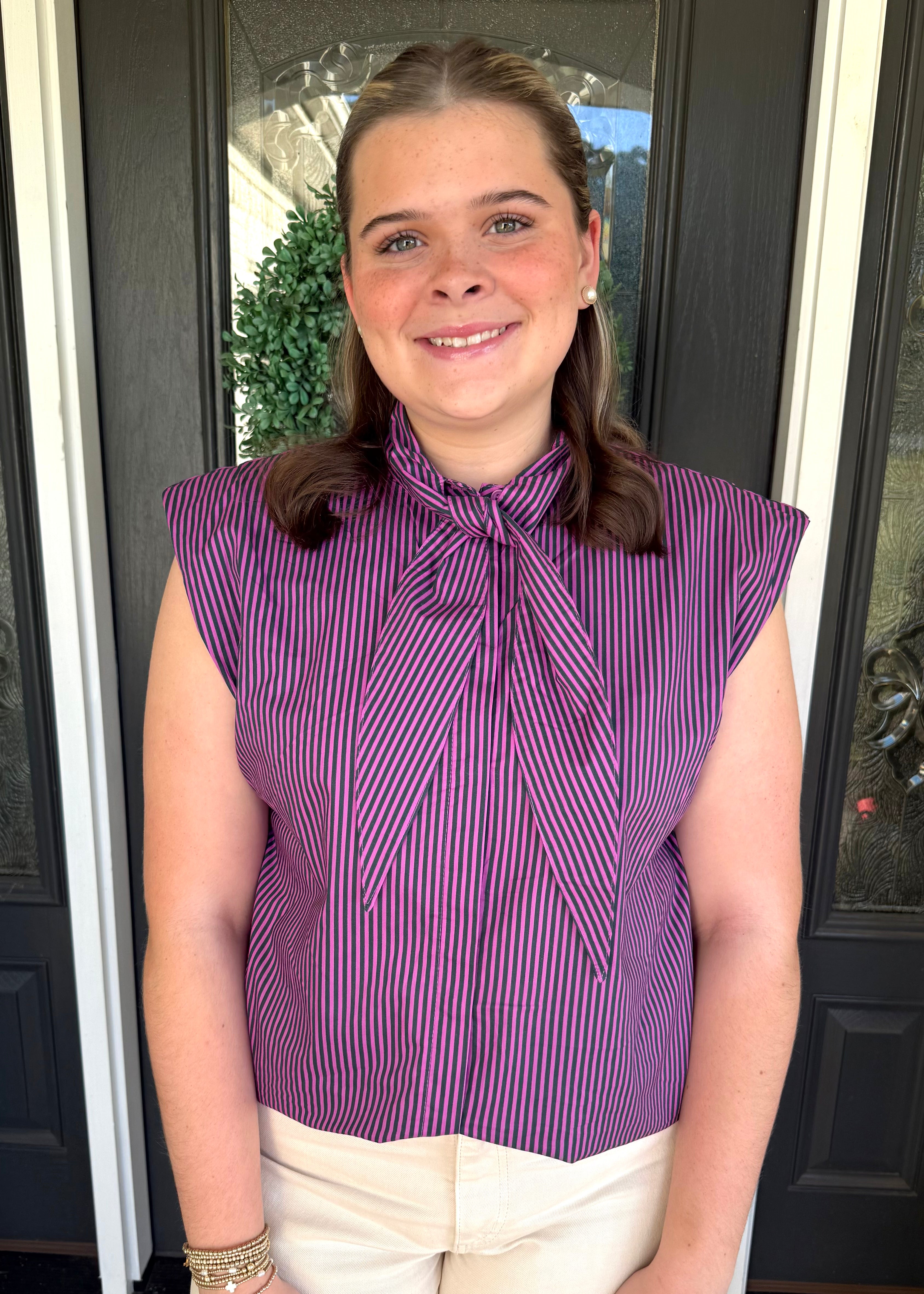 The Purple Rain Bow Top