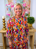 The Geometric Print Dress