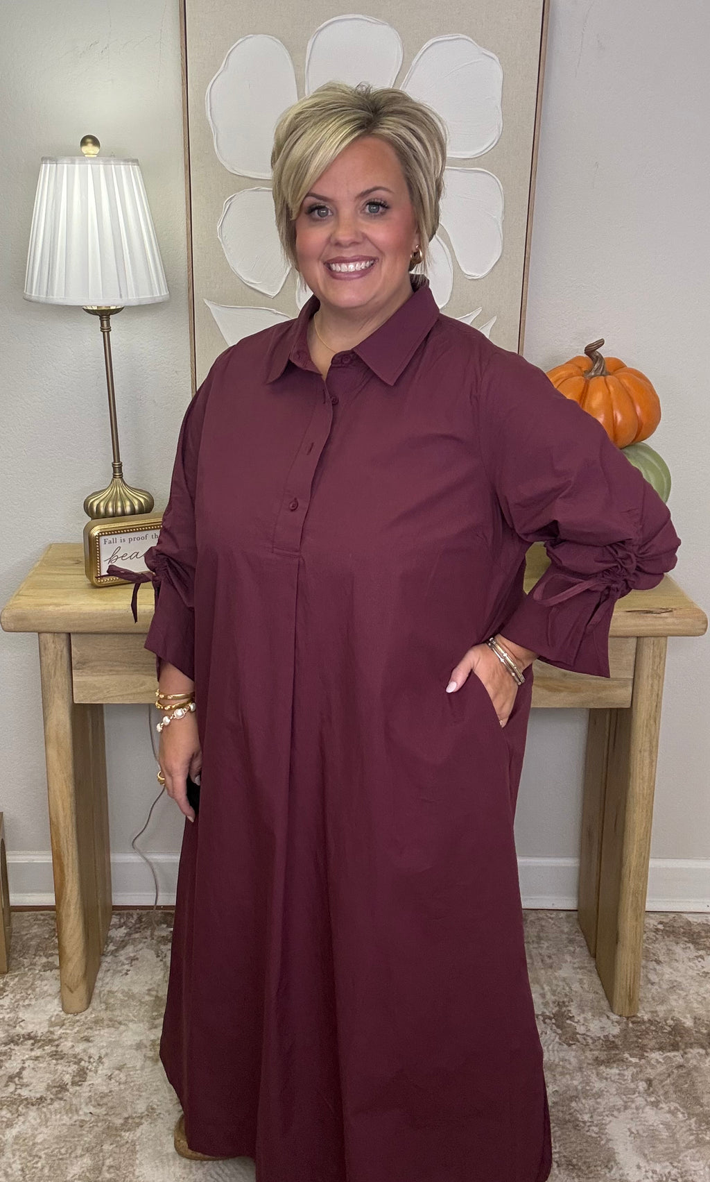The Jolene Dress -Merlot