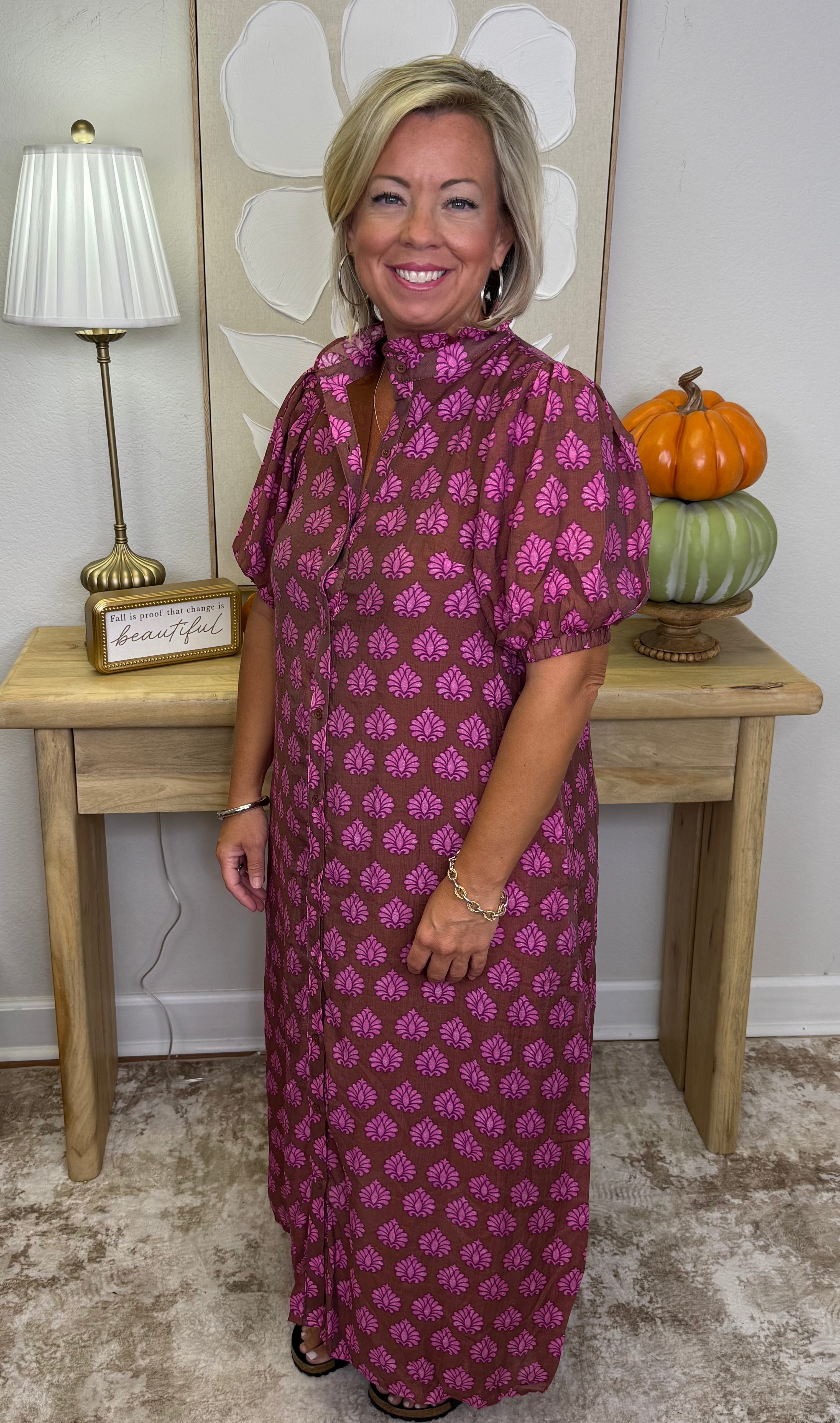 The Autumn Blush Maxi