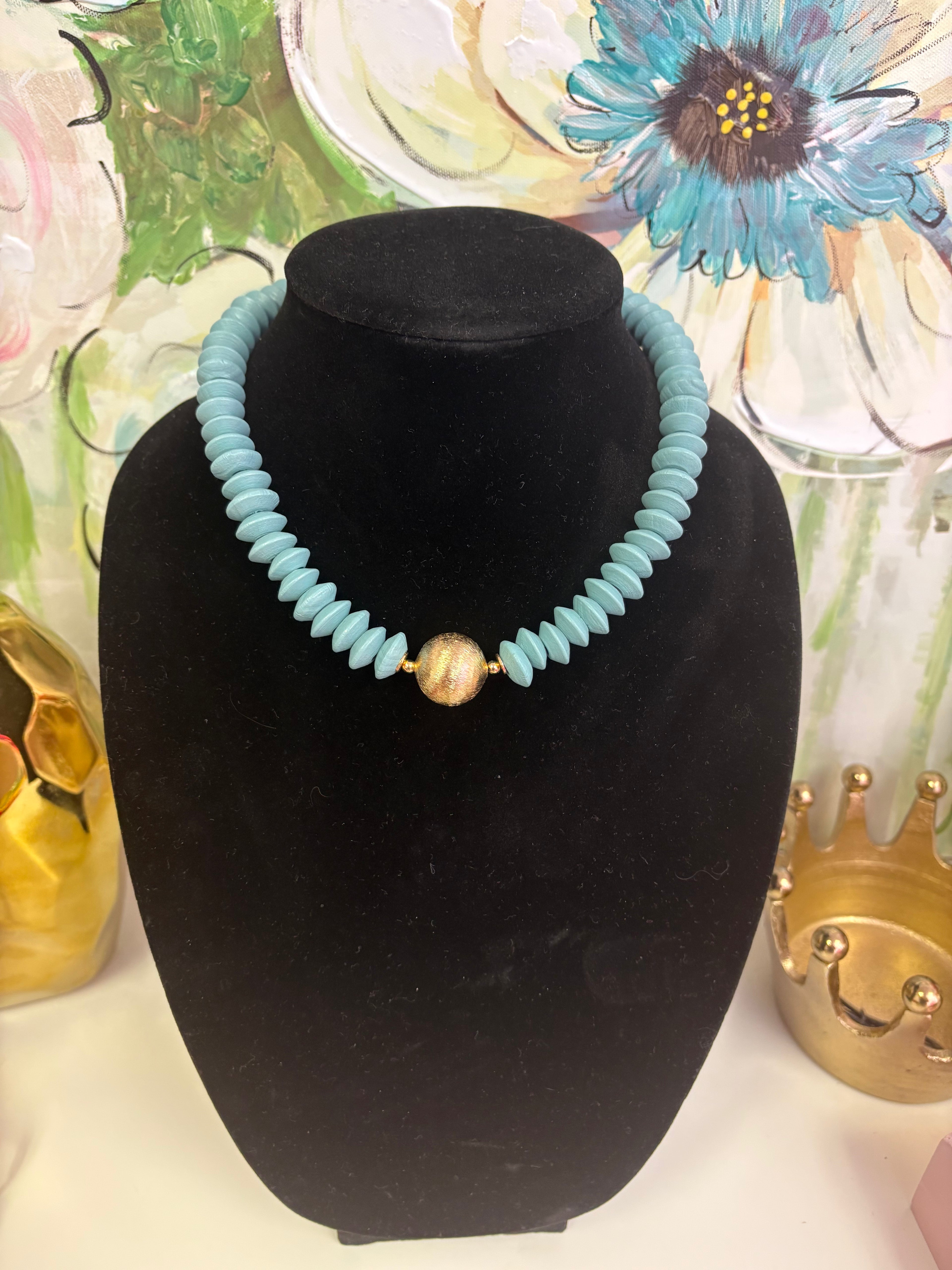 The Turquoise Honey necklace