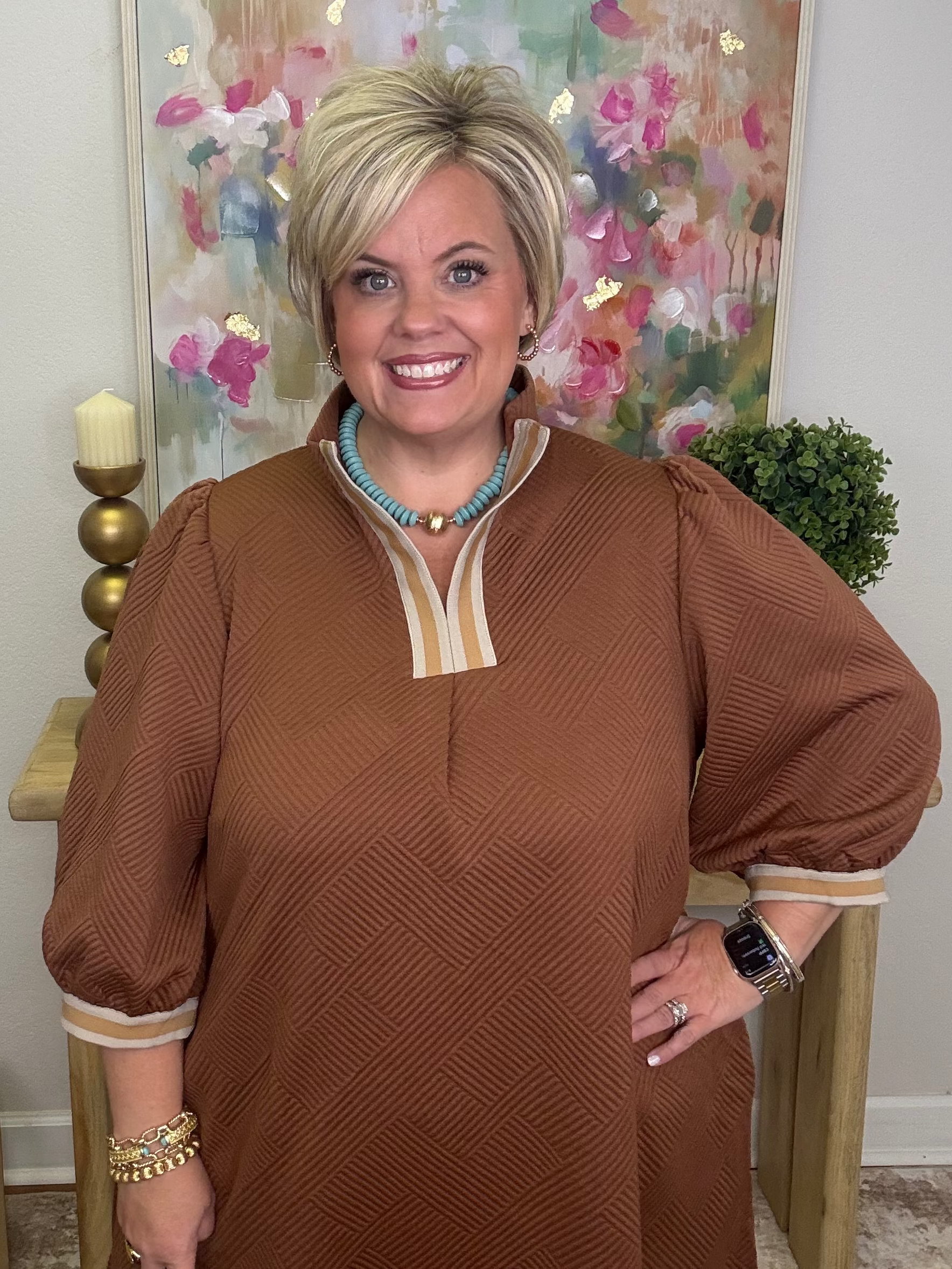 The Falling For You Dress (Brown)