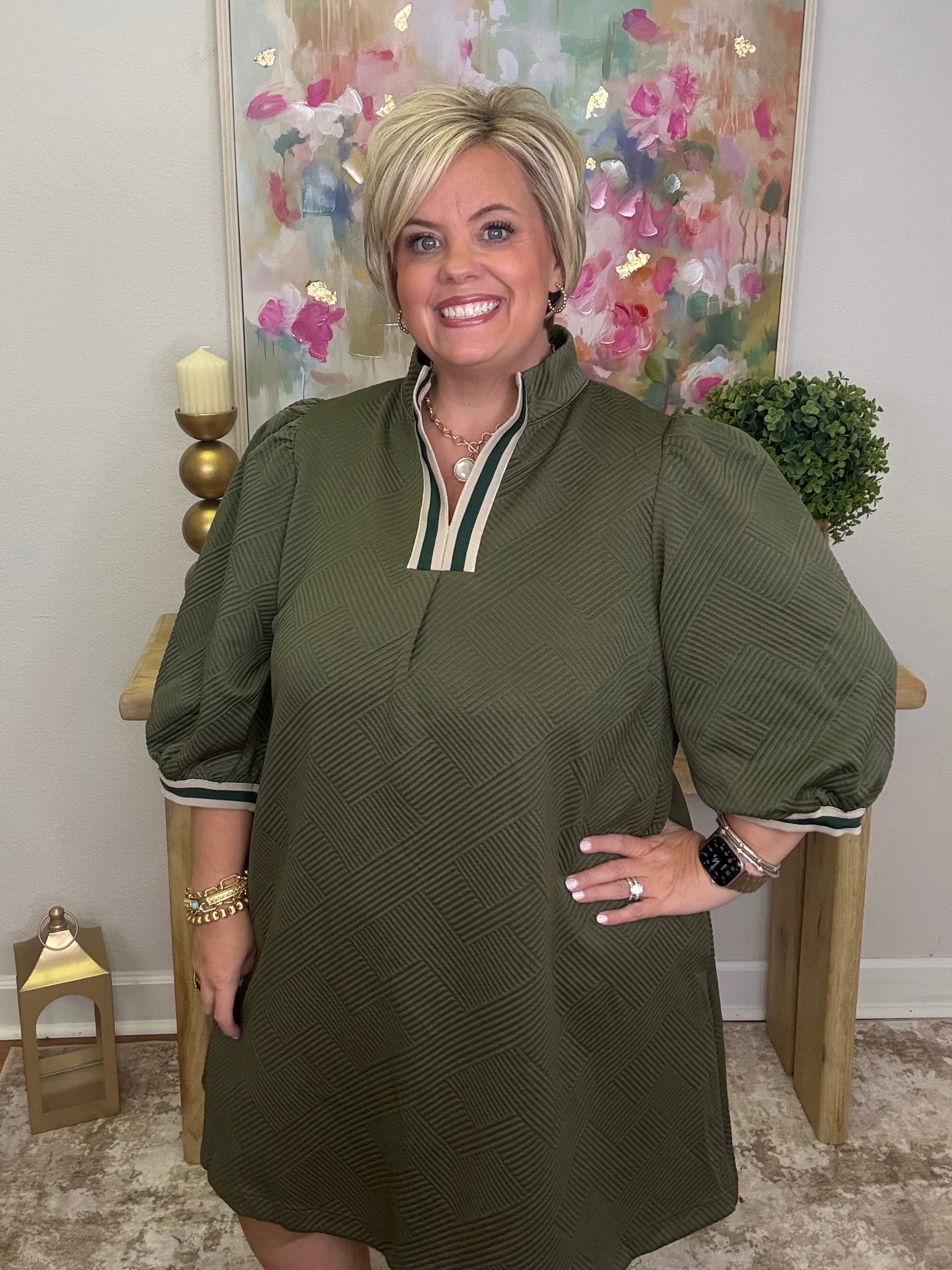 The Falling For You Dress (Olive)