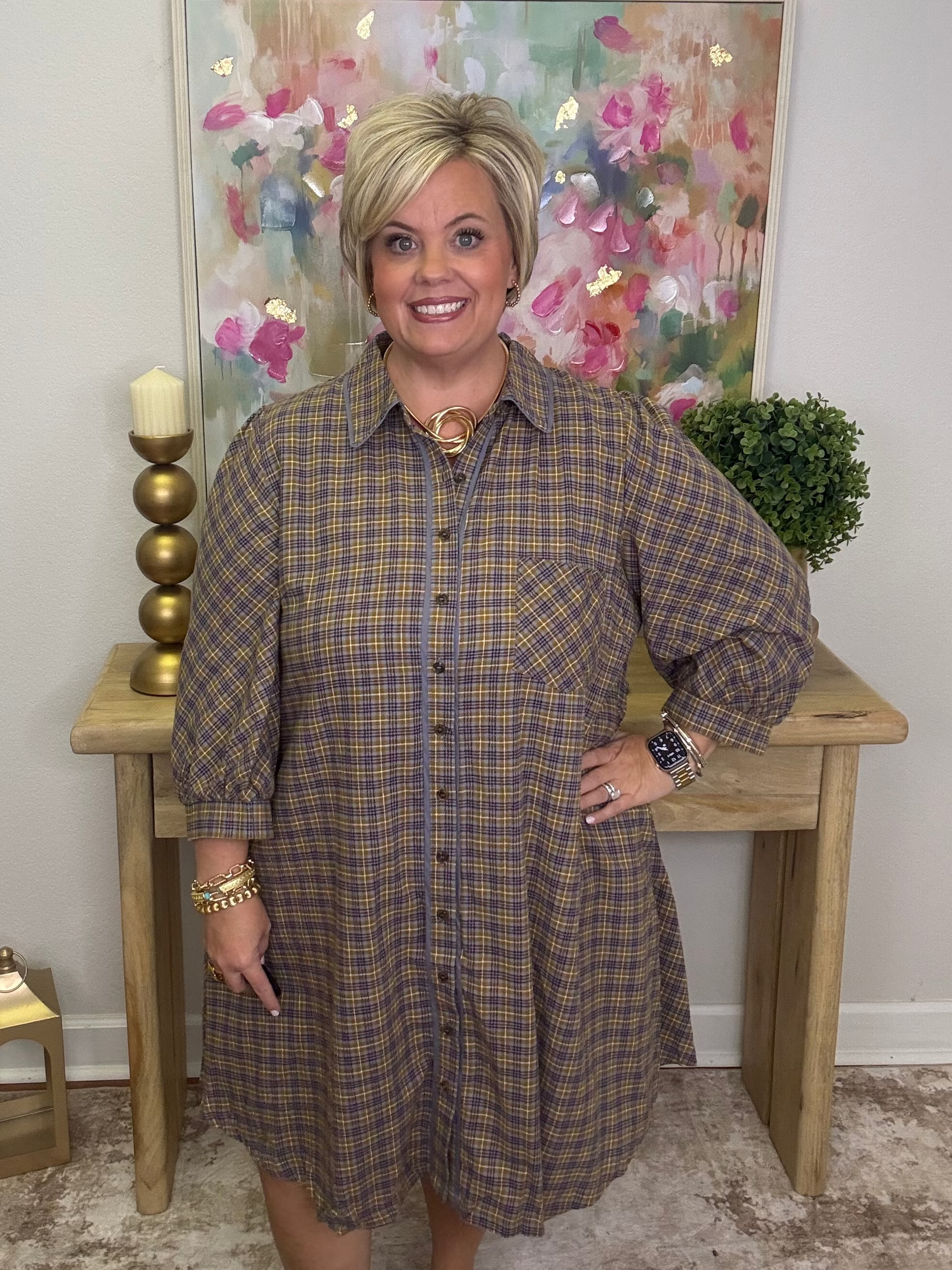 The Plaid About You Dress