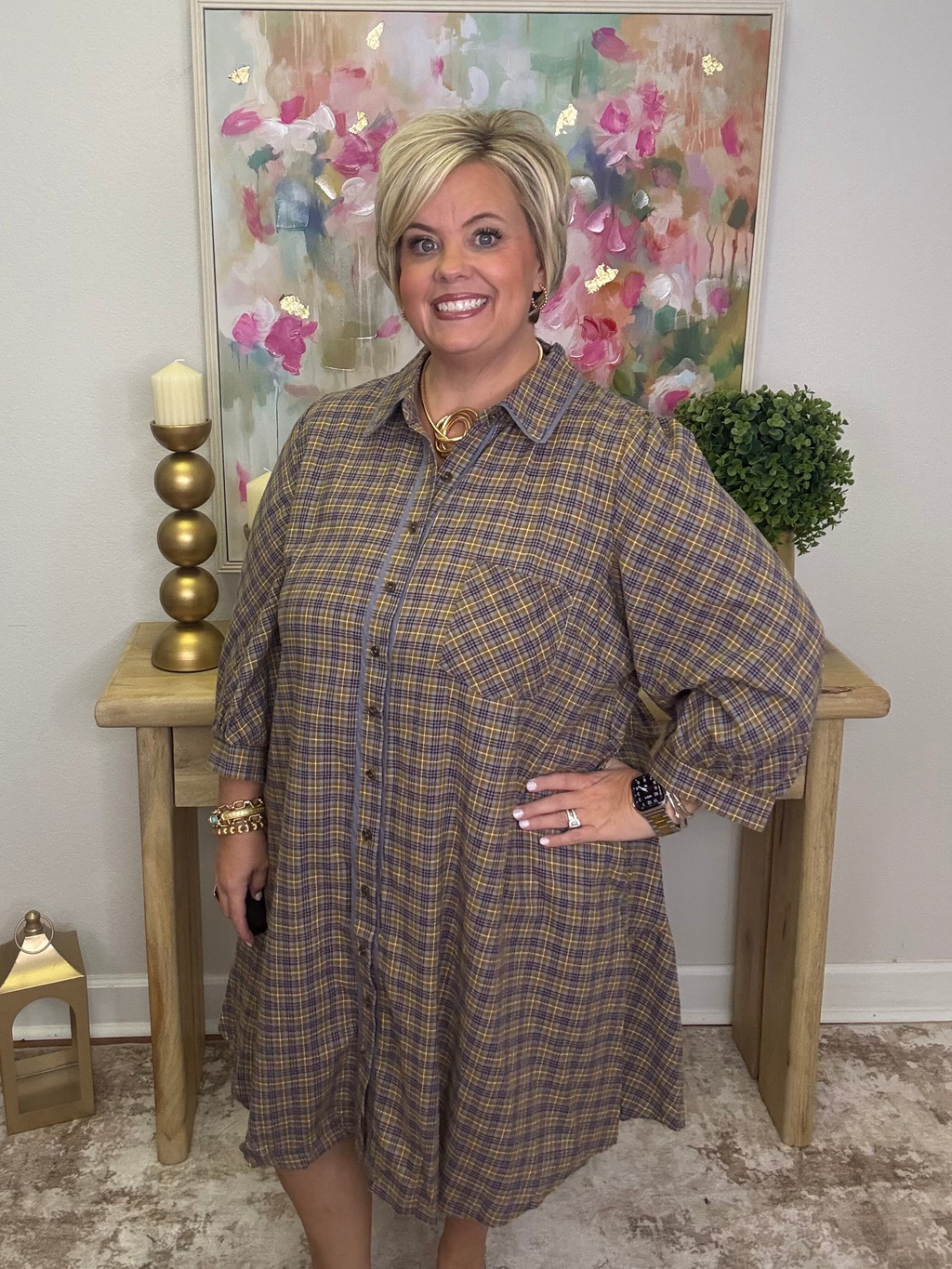 The Plaid About You Dress