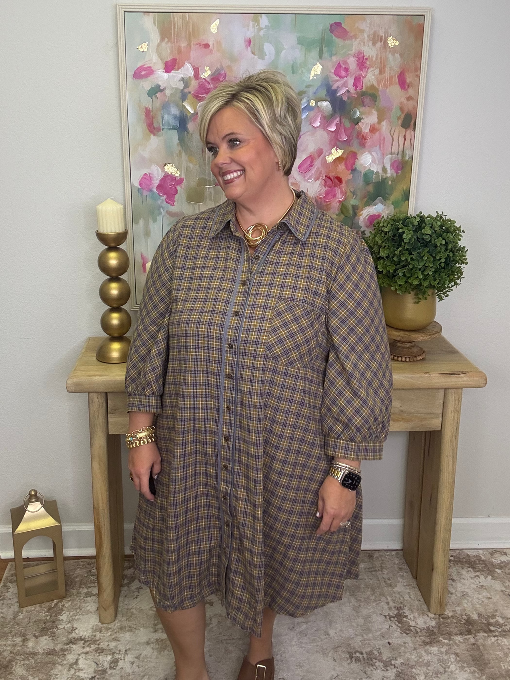 The Plaid About You Dress