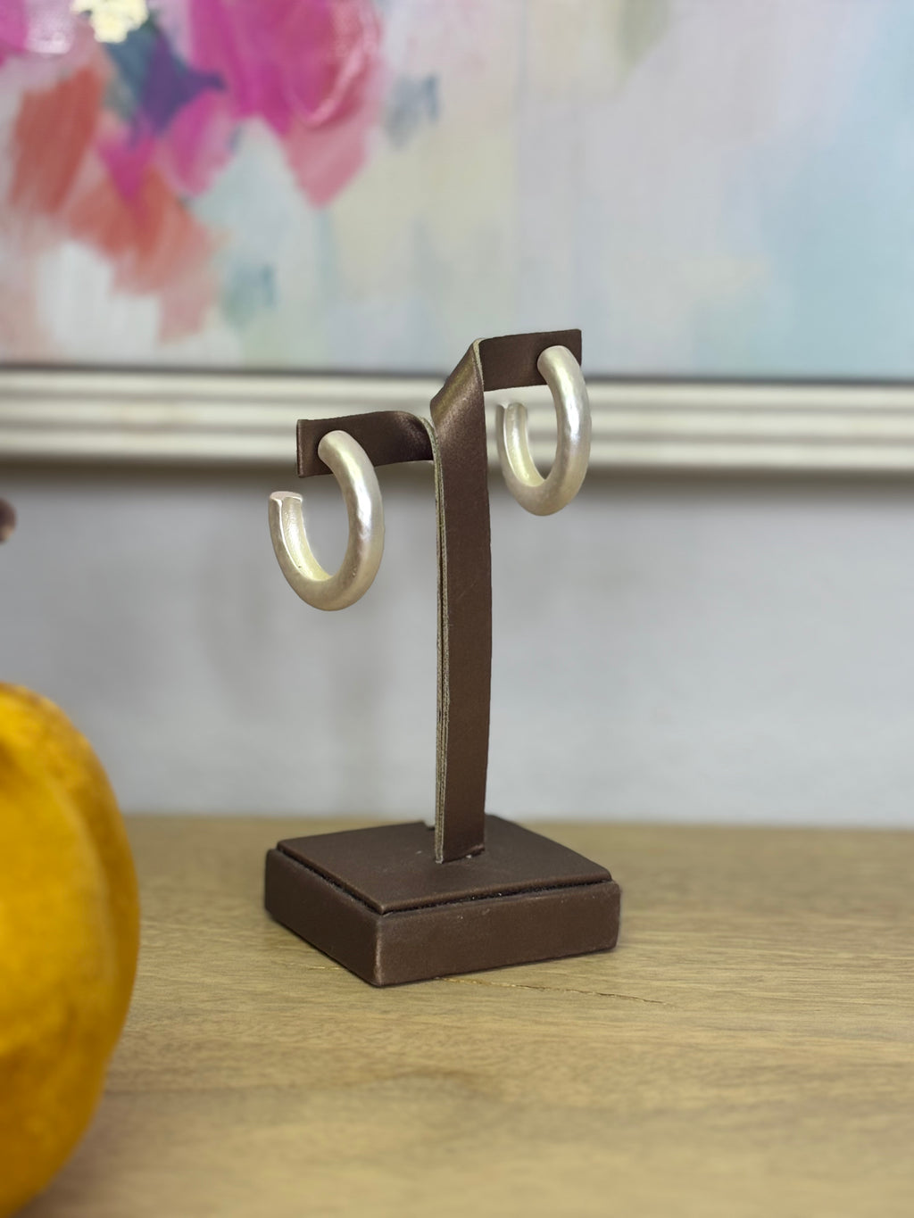 Matte Hoop Earring