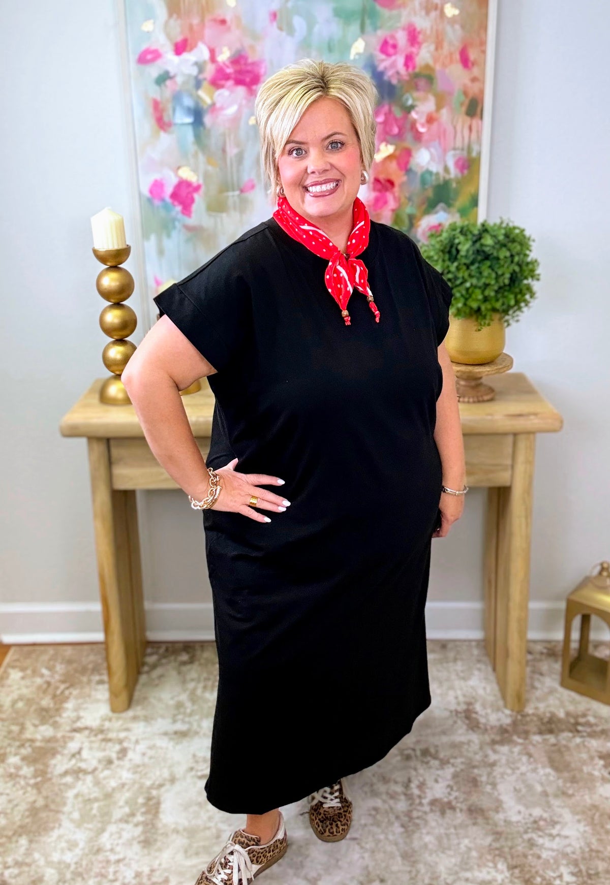 Onyx Midi Dress