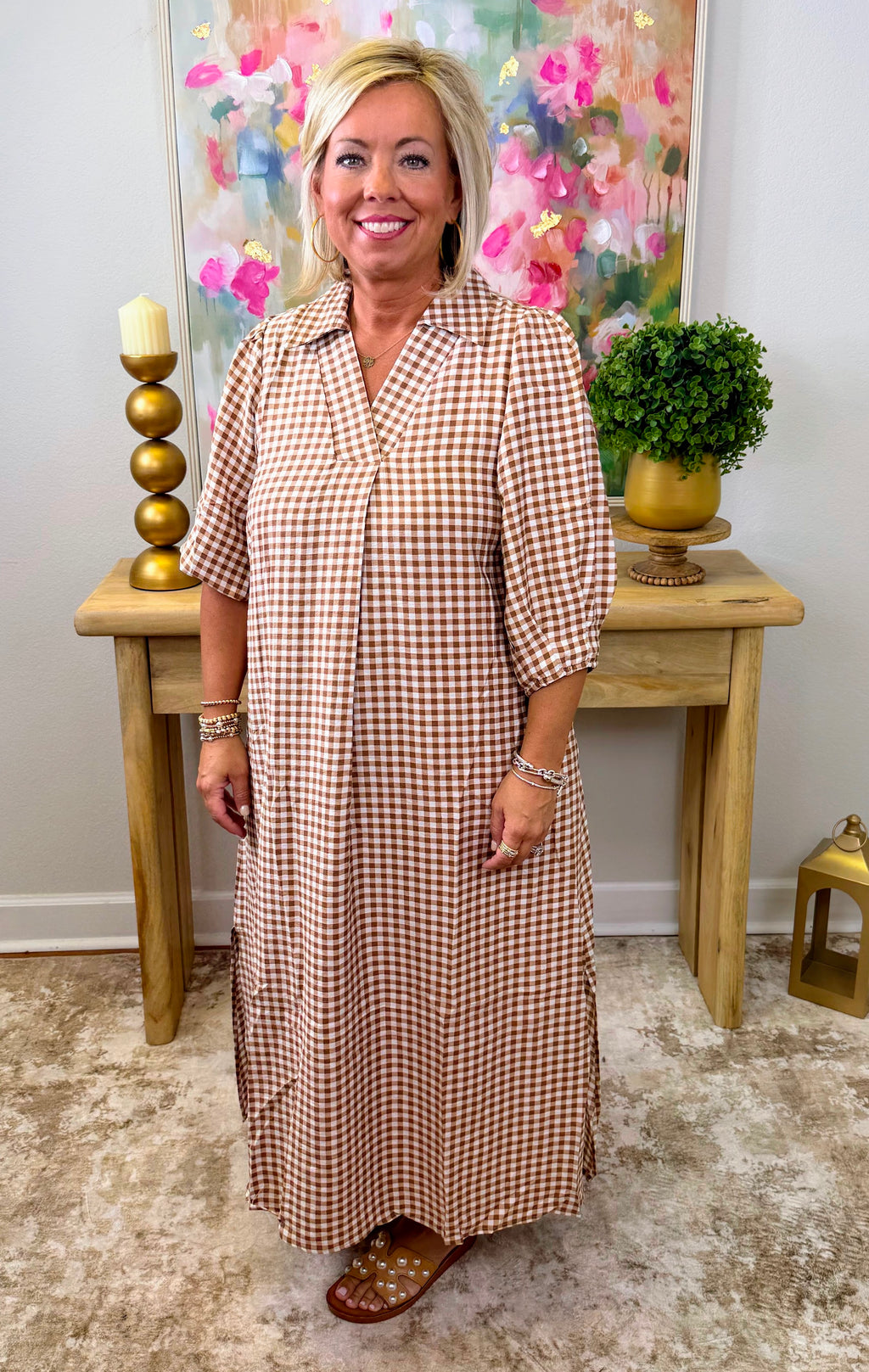 Kristi Gingham Dress