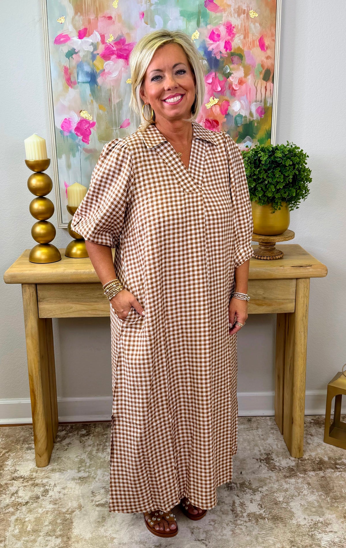 Kristi Gingham Dress