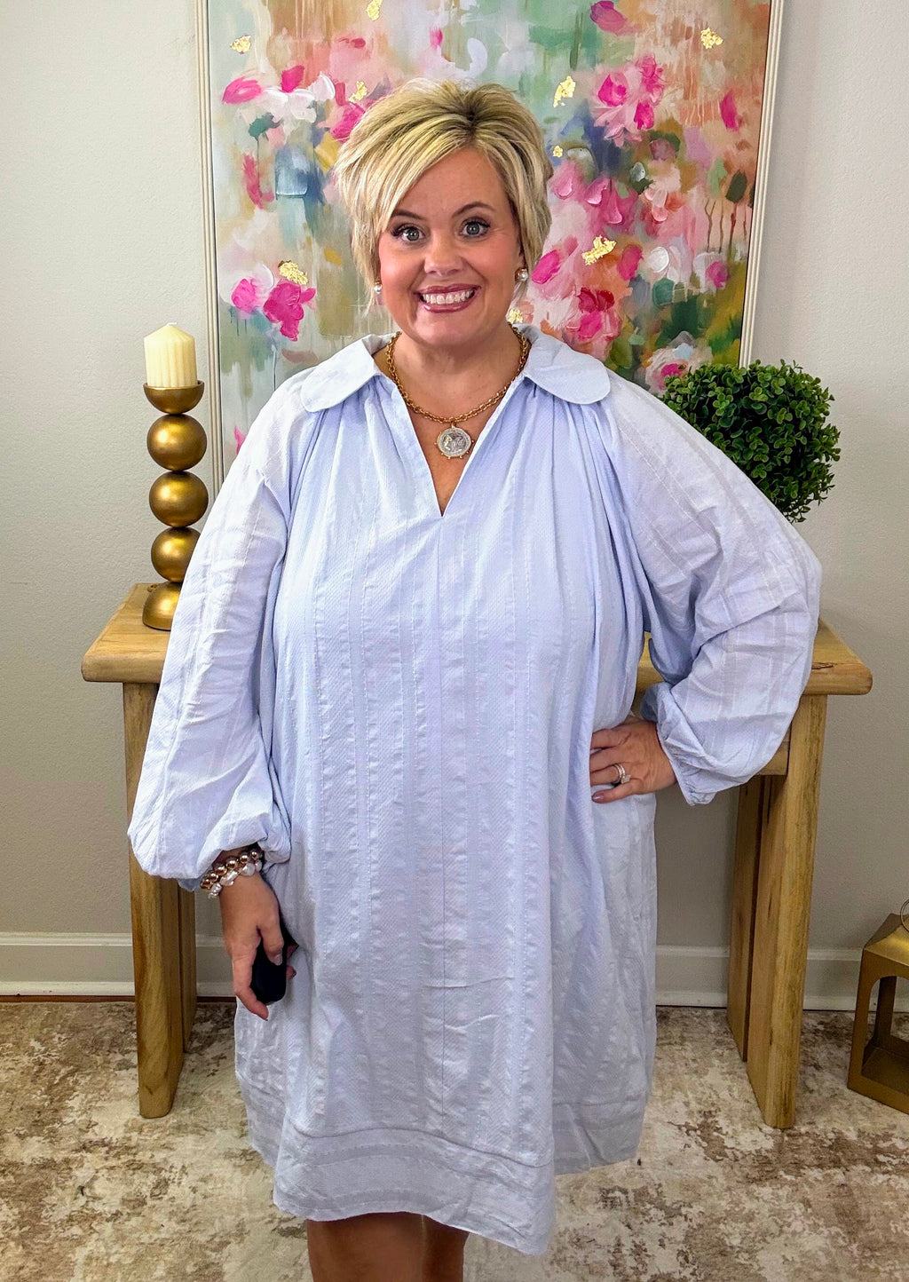 The Sunday In Savannah Dress - Blue
